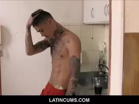 New Straight Latino Teen Roommate Fucked By Hot Tattooed Latino Boy For Cash
